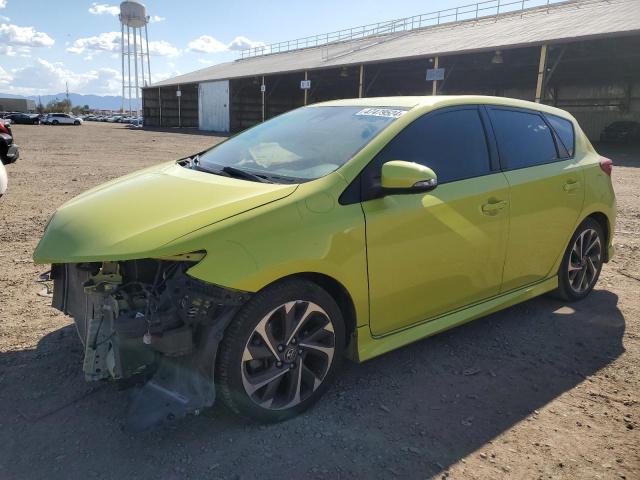 JTNKARJE7JJ569438 - 2018 TOYOTA COROLLA IM YELLOW photo 1