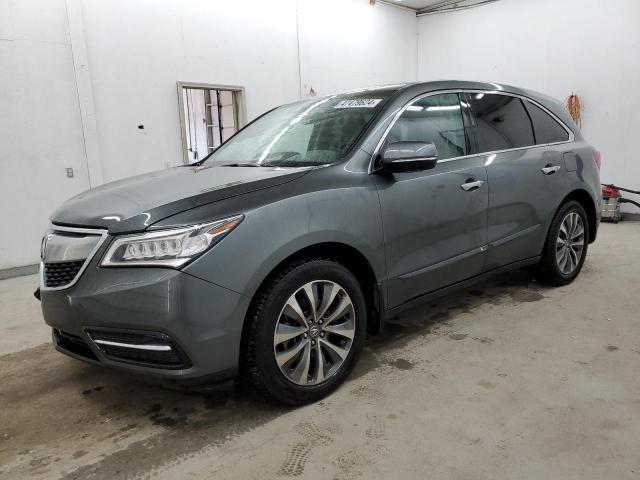 5FRYD4H40GB040143 - 2016 ACURA MDX TECHNOLOGY GRAY photo 1