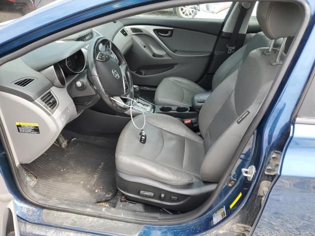 KMHDH4AE1DU950017 - 2013 HYUNDAI ELANTRA GLS BLUE photo 7