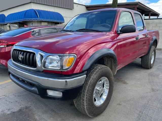 5TEGN92N64Z410126 - 2004 TOYOTA TACOMA DOUBLE CAB PRERUNNER BURGUNDY photo 2