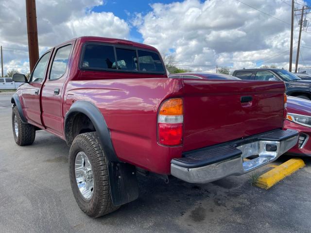 5TEGN92N64Z410126 - 2004 TOYOTA TACOMA DOUBLE CAB PRERUNNER BURGUNDY photo 3
