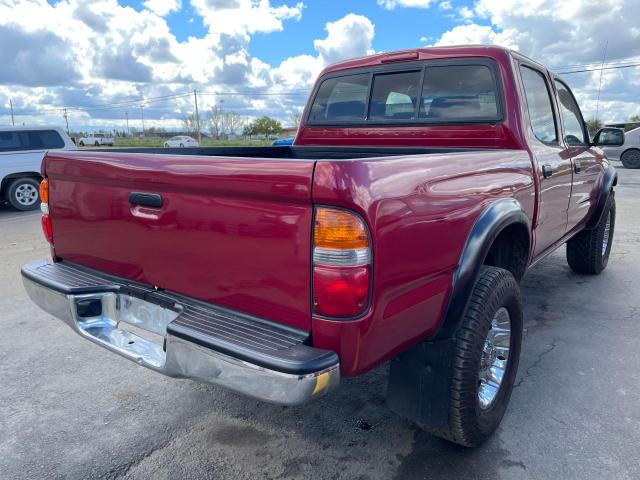 5TEGN92N64Z410126 - 2004 TOYOTA TACOMA DOUBLE CAB PRERUNNER BURGUNDY photo 4