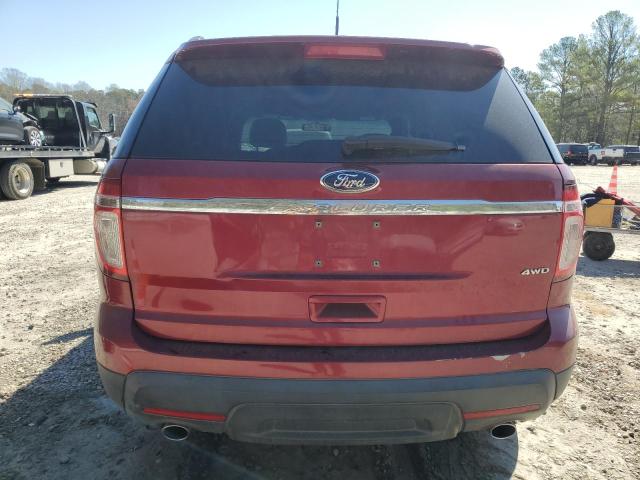 1FM5K8B84FGB65272 - 2015 FORD EXPLORER BURGUNDY photo 6