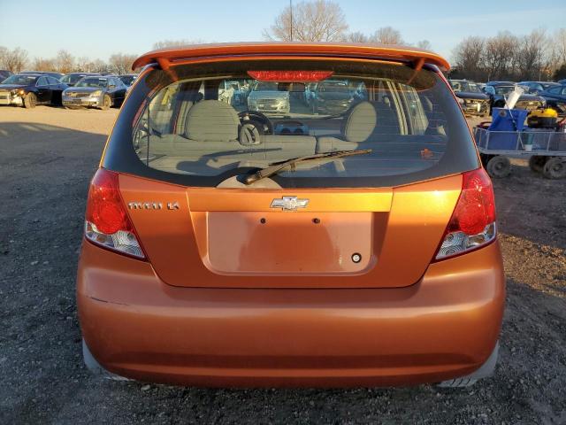 KL1TG62675B452950 - 2005 CHEVROLET AVEO LT ORANGE photo 6