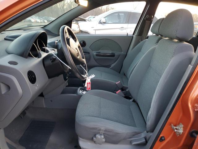 KL1TG62675B452950 - 2005 CHEVROLET AVEO LT ORANGE photo 7