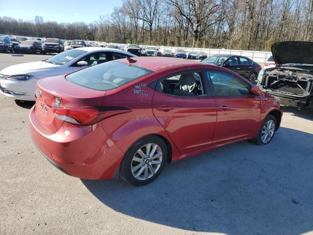 KMHDH4AEXFU411737 - 2015 HYUNDAI ELANTRA SE RED photo 3