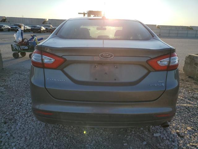 3FA6P0LU0ER329329 - 2014 FORD FUSION SE HYBRID GRAY photo 6