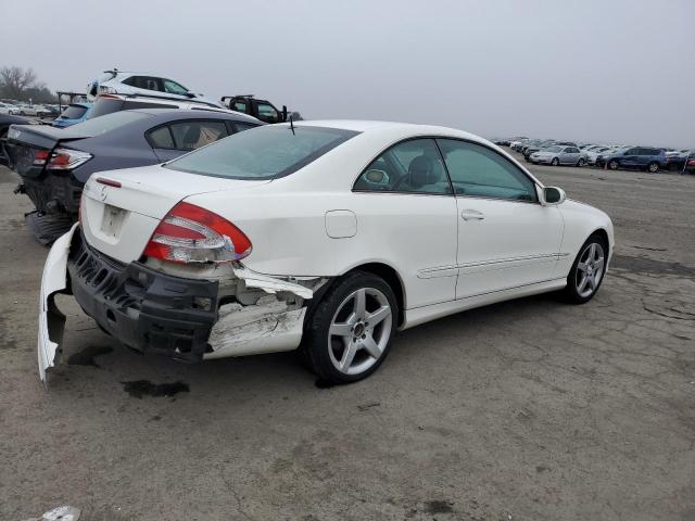 WDBTJ65J05F146531 - 2005 MERCEDES-BENZ CLK 320C WHITE photo 3