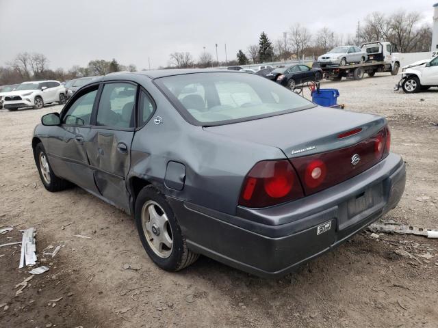 2G1WF52E149209038 - 2004 CHEVROLET IMPALA GRAY photo 2