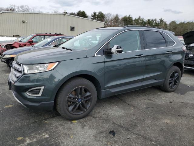 2FMTK4J94FBB94157 - 2015 FORD EDGE SEL GREEN photo 1