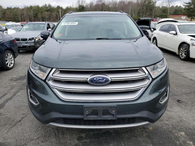 2FMTK4J94FBB94157 - 2015 FORD EDGE SEL GREEN photo 5