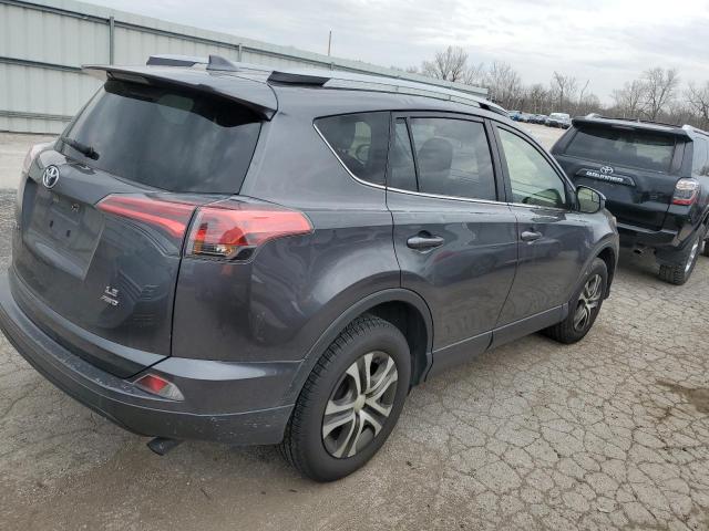 JTMBFREV8JJ244734 - 2018 TOYOTA RAV4 LE GRAY photo 3