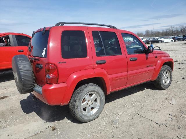 1J4GL58K12W217527 - 2002 JEEP LIBERTY LIMITED RED photo 3