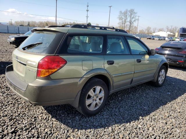 4S4BP61C157308434 - 2005 SUBARU LEGACY OUTBACK 2.5I GREEN photo 3