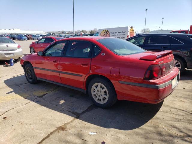 2G1WF52E949178931 - 2004 CHEVROLET IMPALA RED photo 2