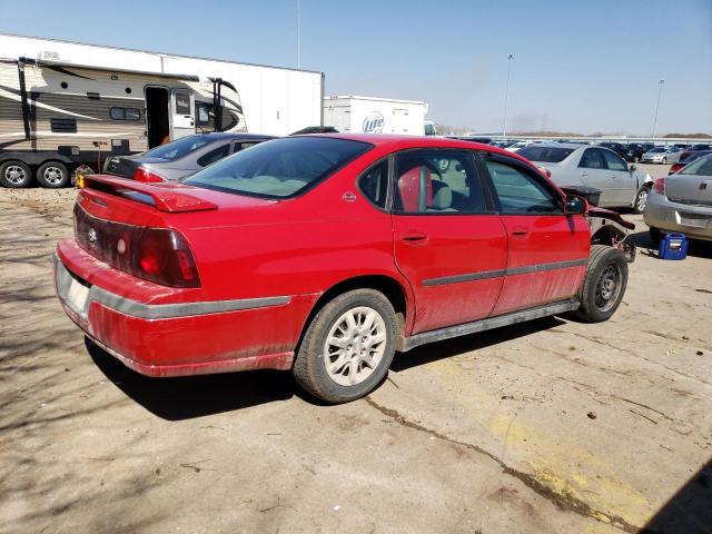 2G1WF52E949178931 - 2004 CHEVROLET IMPALA RED photo 3