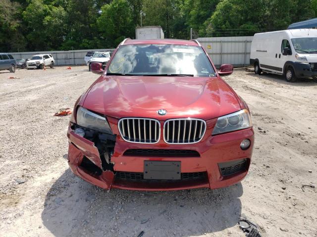 5UXWX9C57E0D21740 - 2014 BMW X3 XDRIVE28I RED photo 5