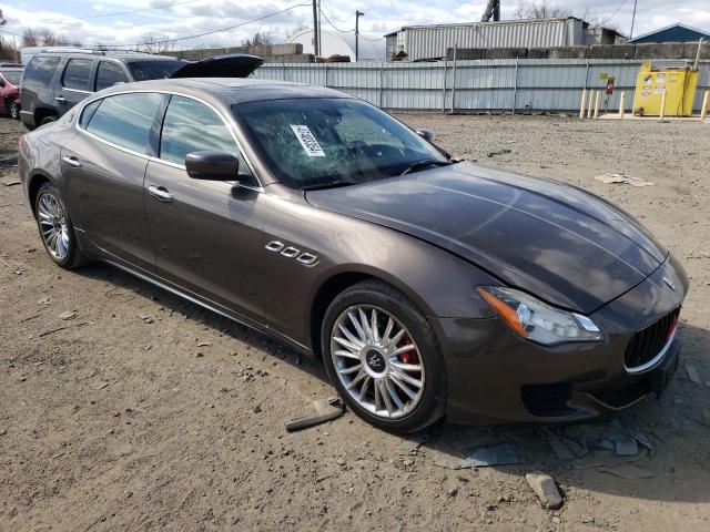 ZAM56RRA7E1076705 - 2014 MASERATI QUATTROPOR S BROWN photo 4