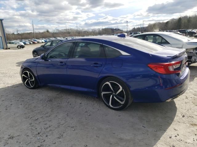 1HGCV2F3XJA053975 - 2018 HONDA ACCORD SPORT BLUE photo 2