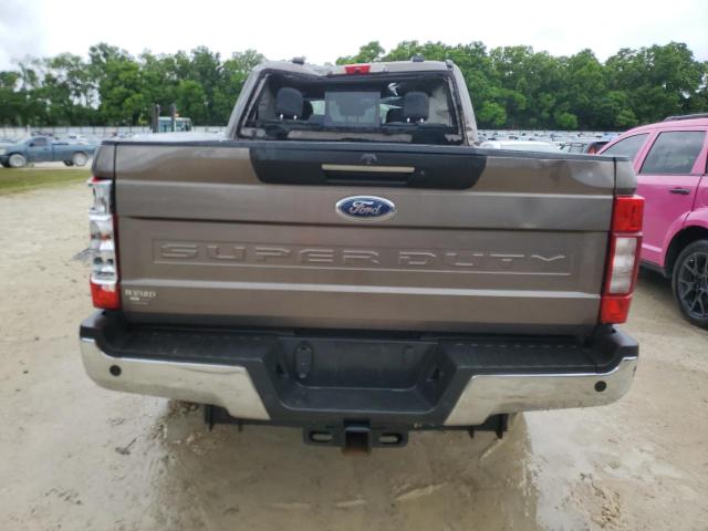 1FT8W3BT3MEE04252 - 2021 FORD F350 SUPER DUTY BROWN photo 6