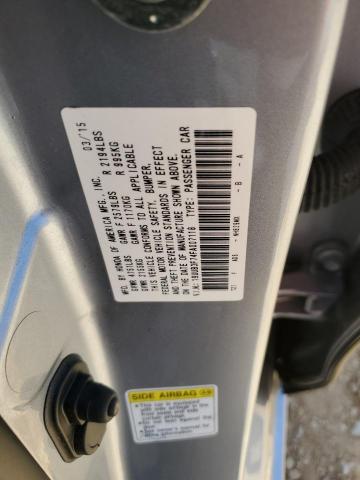 19UUB3F74FA007118 - 2015 ACURA TLX ADVANCE SILVER photo 12