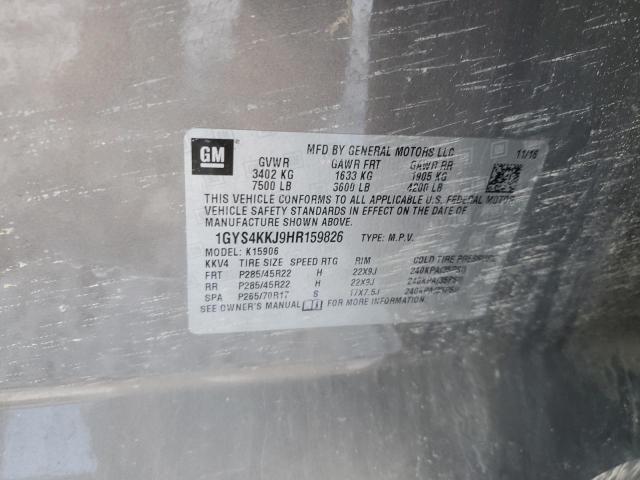 1GYS4KKJ9HR159826 - 2017 CADILLAC ESCALADE ESV PLATINUM Күміс фото 12