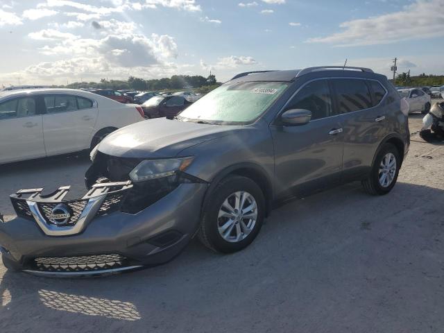 KNMAT2MV5GP602553 - 2016 NISSAN ROGUE S GRAY photo 1