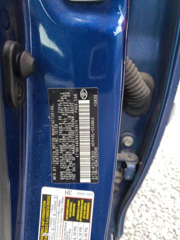 4T1BE46K89U369474 - 2009 TOYOTA CAMRY BASE BLUE photo 12