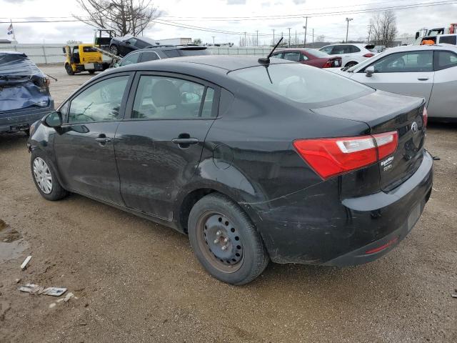 KNADM4A34E6379625 - 2014 KIA RIO LX BLACK photo 2