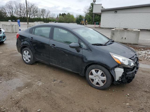 KNADM4A34E6379625 - 2014 KIA RIO LX BLACK photo 4