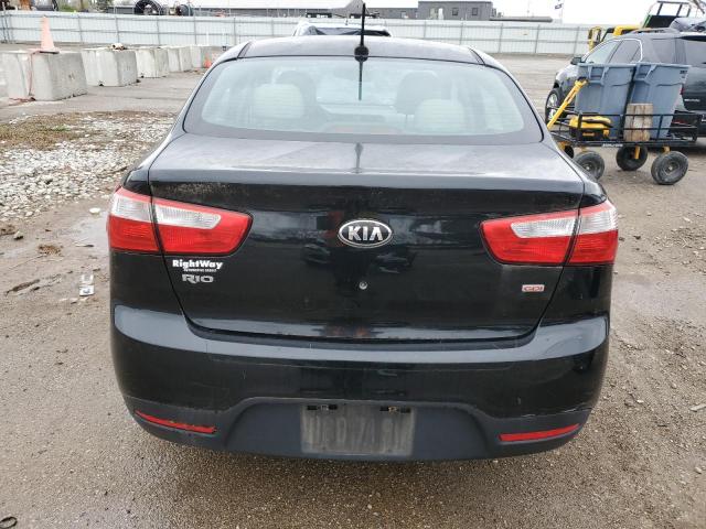 KNADM4A34E6379625 - 2014 KIA RIO LX BLACK photo 6