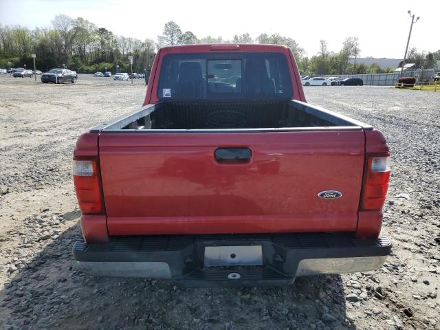 1FTYR44U74PA20238 - 2004 FORD RANGER SUPER CAB RED photo 6