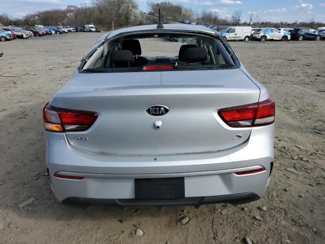 3KPA24AD9ME366639 - 2021 KIA RIO LX SILVER photo 6