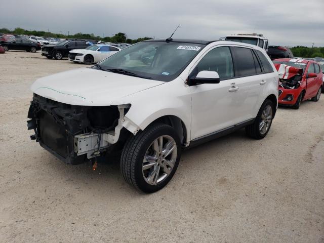 2FMDK3JC1DBB78943 - 2013 FORD EDGE SEL WHITE photo 1