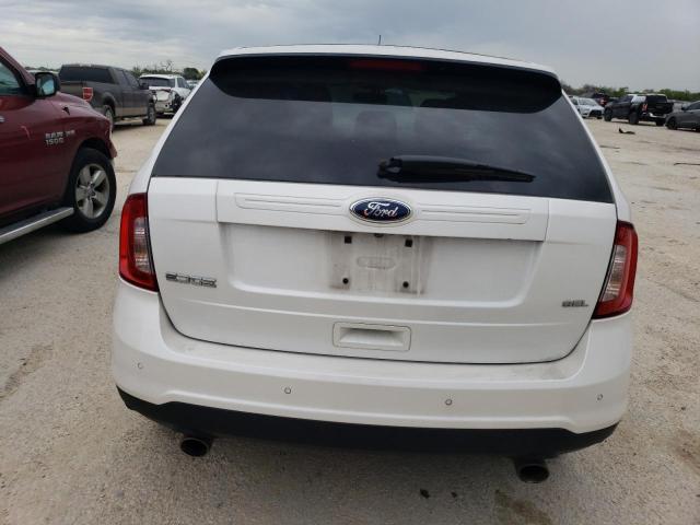 2FMDK3JC1DBB78943 - 2013 FORD EDGE SEL WHITE photo 6