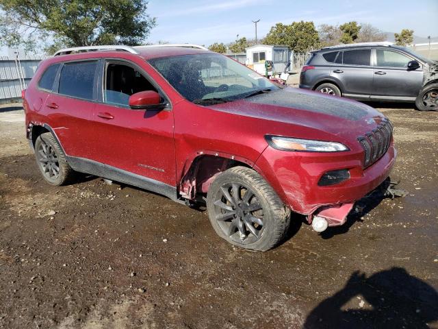 1C4PJLDB1HW517647 - 2017 JEEP CHEROKEE LIMITED RED photo 4