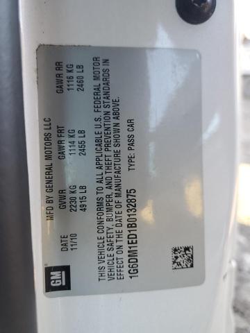 1G6DM1ED1B0132875 - 2011 CADILLAC CTS PERFORMANCE COLLECTION Білий фото 12