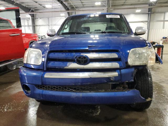 5TBDT44135S475884 - 2005 TOYOTA TUNDRA DOUBLE CAB SR5 BLUE photo 5