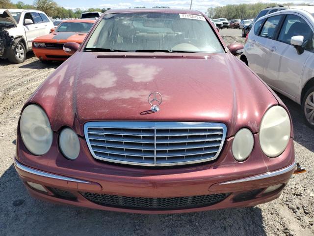 WDBUF65J55A655341 - 2005 MERCEDES-BENZ E 320 MAROON photo 5