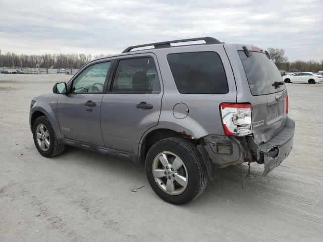 1FMCU03178KC82896 - 2008 FORD ESCAPE XLT GRAY photo 2