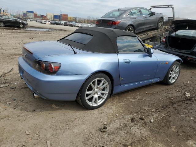 JHMAP21425S001917 - 2005 HONDA S2000 BLUE photo 3