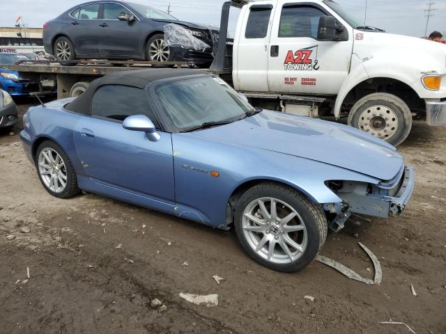 JHMAP21425S001917 - 2005 HONDA S2000 BLUE photo 4