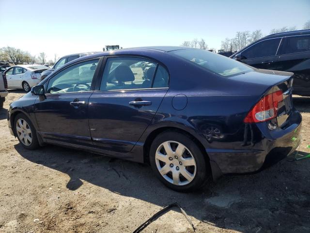 19XFA1F51AE008343 - 2010 HONDA CIVIC LX BLUE photo 2