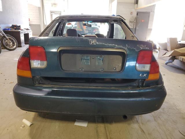 2HGEJ6574WH555440 - 1998 HONDA CIVIC LX TEAL photo 6