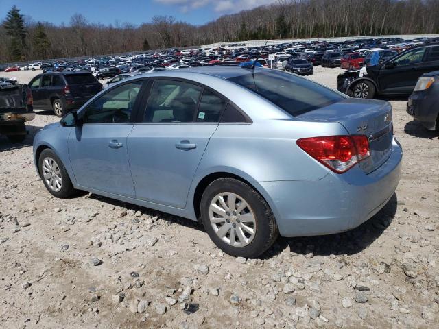 1G1PC5SHXB7253416 - 2011 CHEVROLET CRUZE LS BLUE photo 2