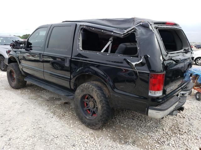 1FMNU41S15EB25466 - 2005 FORD EXCURSION XLT BLACK photo 2