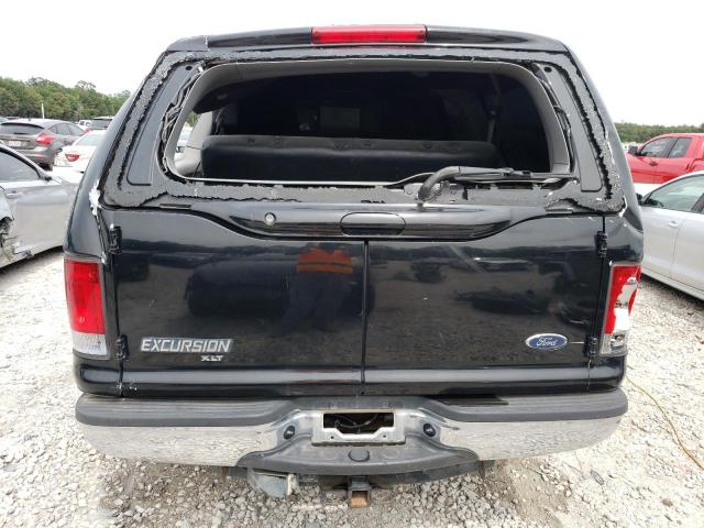 1FMNU41S15EB25466 - 2005 FORD EXCURSION XLT BLACK photo 6