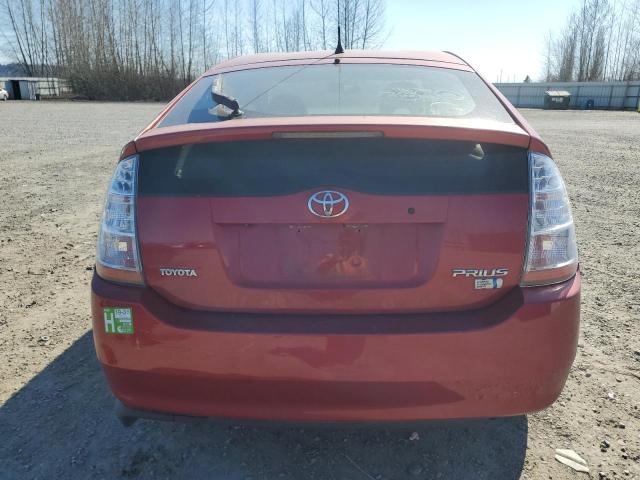 JTDKB20U373262394 - 2007 TOYOTA PRIUS RED photo 6