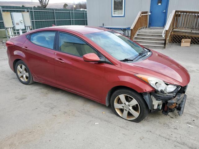 KMHDH4AE9BU141734 - 2011 HYUNDAI ELANTRA GLS MAROON photo 4