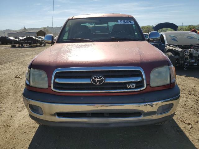5TBBT4411YS057397 - 2000 TOYOTA TUNDRA ACCESS CAB RED photo 5